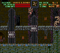 Super Castlevania 4 sur Super Nintendo - Niveau 8 : 지하 Super Castlevania 4 sur Super Nintendo - Niveau 8 : 지하