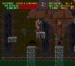 Super Castlevania 4 sur Super Nintendo - Niveau 8 : 지하 Super Castlevania 4 sur Super Nintendo - Niveau 8 : 지하