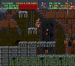 Super Castlevania 4 sur Super Nintendo - Niveau 8 : 지하 Super Castlevania 4 sur Super Nintendo - Niveau 8 : 지하