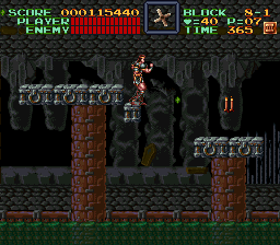 Super Castlevania 4 sur Super Nintendo - Niveau 8 : 지하 Super Castlevania 4 sur Super Nintendo - Niveau 8 : 지하