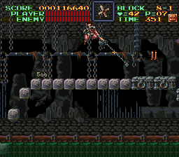Super Castlevania 4 sur Super Nintendo - Niveau 8 : Le sous sol