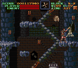 Super Castlevania 4 sur Super Nintendo - Niveau 8 : Le sous sol