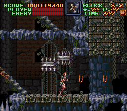 Super Castlevania 4 sur Super Nintendo - Niveau 8 : Le sous sol