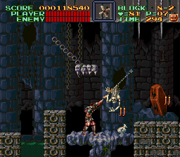 Super Castlevania 4 sur Super Nintendo - Niveau 8 : Le sous sol