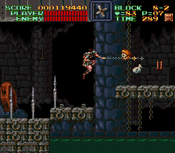 Super Castlevania 4 sur Super Nintendo - Niveau 8 : Le sous sol