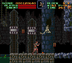 Super Castlevania 4 sur Super Nintendo - Niveau 8 : Le sous sol