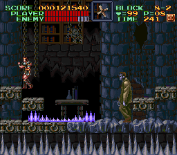 Super Castlevania 4 sur Super Nintendo - Niveau 8 : Le sous sol