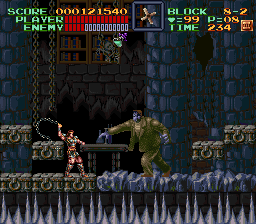 Super Castlevania 4 sur Super Nintendo - Niveau 8 : Le sous sol