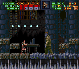 Super Castlevania 4 sur Super Nintendo - Niveau 8 : Le sous sol