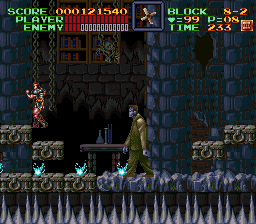 Super Castlevania 4 sur Super Nintendo - Niveau 8 : Le sous sol