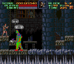 Super Castlevania 4 sur Super Nintendo - Niveau 8 : Le sous sol
