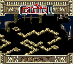 Super Castlevania 4 sur Super Nintendo - Niveau 9 : 보물고 Super Castlevania 4 sur Super Nintendo - Niveau 9 : 보물고