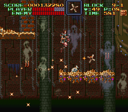 Super Castlevania 4 sur Super Nintendo - Niveau 9 : 보물고 Super Castlevania 4 sur Super Nintendo - Niveau 9 : 보물고