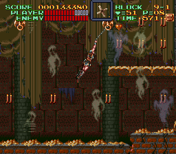Super Castlevania 4 sur Super Nintendo - Niveau 9 : 보물고 Super Castlevania 4 sur Super Nintendo - Niveau 9 : 보물고
