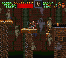 Super Castlevania 4 sur Super Nintendo - Niveau 9 : 보물고 Super Castlevania 4 sur Super Nintendo - Niveau 9 : 보물고