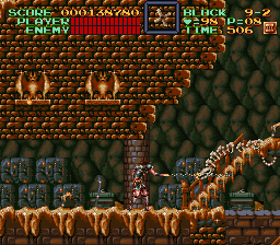Super Castlevania 4 sur Super Nintendo - Niveau 9 : 보물고 Super Castlevania 4 sur Super Nintendo - Niveau 9 : 보물고