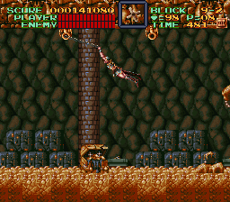 Super Castlevania 4 sur Super Nintendo - Niveau 9 : 보물고 Super Castlevania 4 sur Super Nintendo - Niveau 9 : 보물고