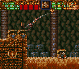 Super Castlevania 4 sur Super Nintendo - Niveau 9 : 보물고 Super Castlevania 4 sur Super Nintendo - Niveau 9 : 보물고