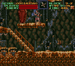 Super Castlevania 4 sur Super Nintendo - Niveau 9 : 보물고 Super Castlevania 4 sur Super Nintendo - Niveau 9 : 보물고