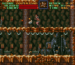 Super Castlevania 4 sur Super Nintendo - Niveau 9 : 보물고 Super Castlevania 4 sur Super Nintendo - Niveau 9 : 보물고