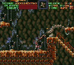 Super Castlevania 4 sur Super Nintendo - Niveau 9 : 보물고 Super Castlevania 4 sur Super Nintendo - Niveau 9 : 보물고