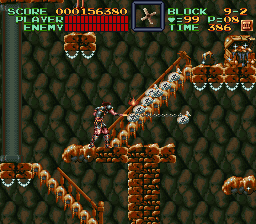 Super Castlevania 4 sur Super Nintendo - Niveau 9 : 보물고 Super Castlevania 4 sur Super Nintendo - Niveau 9 : 보물고