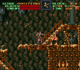 Super Castlevania 4 sur Super Nintendo - Niveau 9 : 보물고 Super Castlevania 4 sur Super Nintendo - Niveau 9 : 보물고
