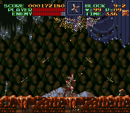 Super Castlevania 4 sur Super Nintendo - Niveau 9 : 보물고 Super Castlevania 4 sur Super Nintendo - Niveau 9 : 보물고