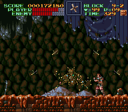 Super Castlevania 4 sur Super Nintendo - Niveau 9 : 보물고 Super Castlevania 4 sur Super Nintendo - Niveau 9 : 보물고