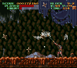 Super Castlevania 4 sur Super Nintendo - Niveau 9 : 보물고 Super Castlevania 4 sur Super Nintendo - Niveau 9 : 보물고
