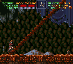 Super Castlevania 4 sur Super Nintendo - Niveau 9 : 보물고 Super Castlevania 4 sur Super Nintendo - Niveau 9 : 보물고
