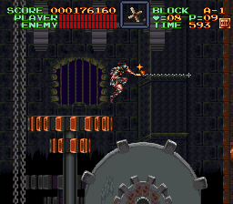 Super Castlevania 4 sur Super Nintendo - Niveau 10 : 시계탑