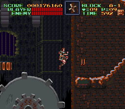 Super Castlevania 4 sur Super Nintendo - Niveau 10 : 시계탑