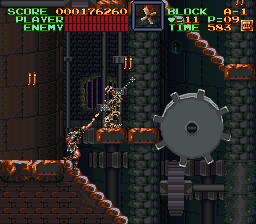 Super Castlevania 4 sur Super Nintendo - Niveau 10 : 시계탑
