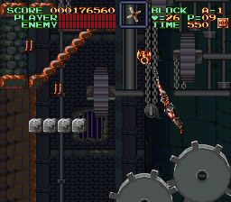 Super Castlevania 4 sur Super Nintendo - Niveau 10 : 시계탑