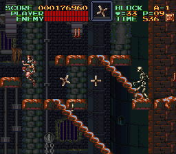 Super Castlevania 4 sur Super Nintendo - Niveau 10 : 시계탑