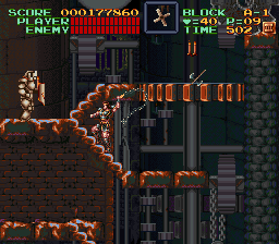 Super Castlevania 4 sur Super Nintendo - Niveau 10 : 시계탑