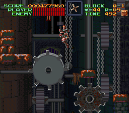 Super Castlevania 4 sur Super Nintendo - Niveau 10 : 시계탑