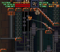 Super Castlevania 4 sur Super Nintendo - Niveau 10 : 시계탑