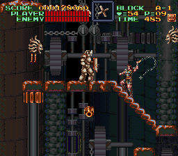 Super Castlevania 4 sur Super Nintendo - Niveau 10 : 시계탑
