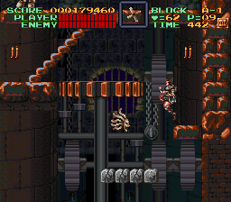 Super Castlevania 4 sur Super Nintendo - Niveau 10 : 시계탑