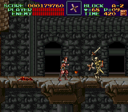 Super Castlevania 4 sur Super Nintendo - Niveau 10 : 시계탑