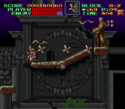 Super Castlevania 4 sur Super Nintendo - Niveau 10 : 시계탑