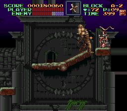 Super Castlevania 4 sur Super Nintendo - Niveau 10 : 시계탑
