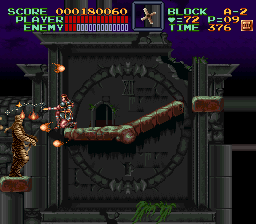 Super Castlevania 4 sur Super Nintendo - Niveau 10 : 시계탑