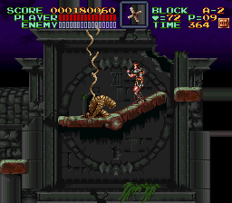 Super Castlevania 4 sur Super Nintendo - Niveau 10 : 시계탑