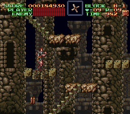 Super Castlevania 4 sur Super Nintendo - Niveau 11 : 지하 감옥 Super Castlevania 4 sur Super Nintendo - Niveau 11 : 지하 감옥