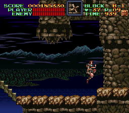 Super Castlevania 4 sur Super Nintendo - Niveau 11 : 지하 감옥 Super Castlevania 4 sur Super Nintendo - Niveau 11 : 지하 감옥