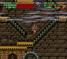 Super Castlevania 4 sur Super Nintendo - Niveau 11 : 지하 감옥 Super Castlevania 4 sur Super Nintendo - Niveau 11 : 지하 감옥