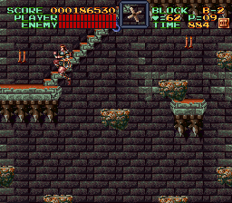 Super Castlevania 4 sur Super Nintendo - Niveau 11 : 지하 감옥 Super Castlevania 4 sur Super Nintendo - Niveau 11 : 지하 감옥